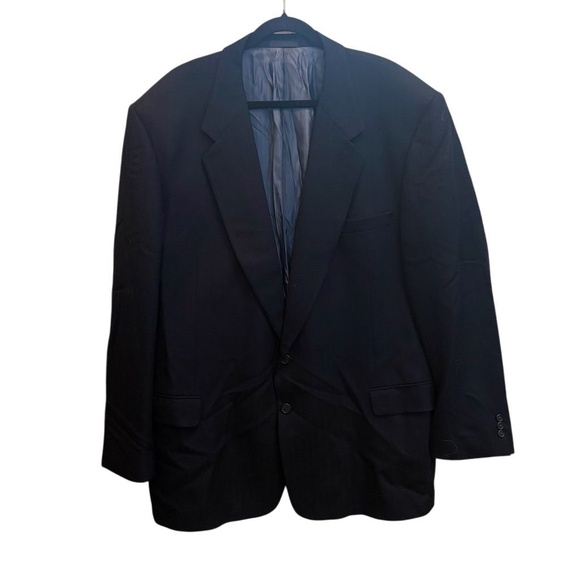 Louis Roth Men's Vintage Blue Blazer Size 50L Formal Two-Button - Picture 1 of 6